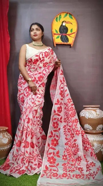 Woven Design Jamdani Saree - Rebistore