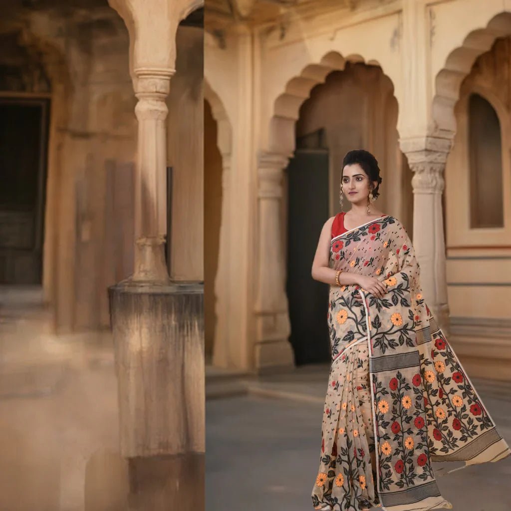 Women’s Cotton Silk Soft Jamdani Saree