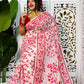Dhakai Jamdani Saree Cotton Silk Saree Color White - Rebistore