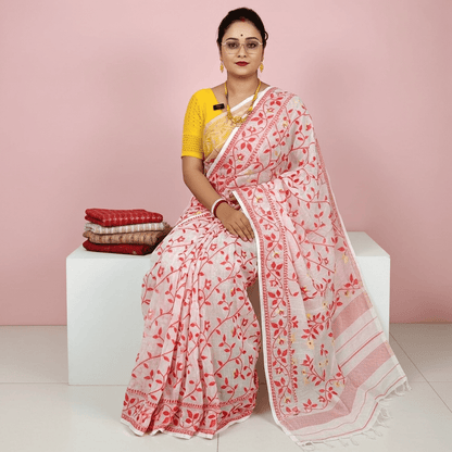 Soft Dhakai Jamdani Saree Silk Saree - Rebistore