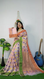 Soft Woven Design Dhakai Jamdani saree - Rebistore