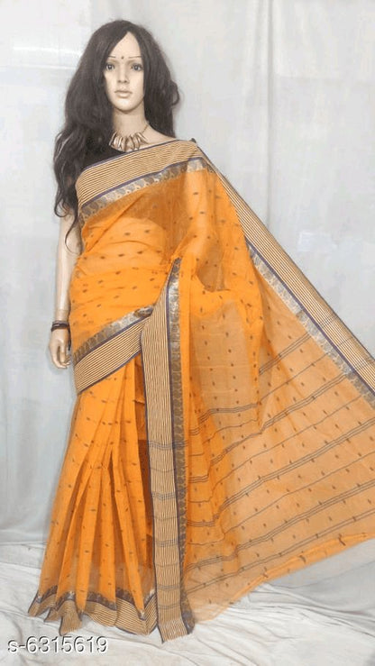 Women’s Cotton HandloomTaant Saree - Rebistore