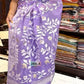 Women's Soft Dhakai Jamdani Saree Color purple - Rebistore