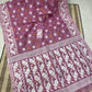 Woven Design Cotton Silk Dhakai Jamdani Saree Color Rose Gold - Rebistore