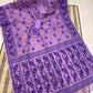 Woven Design Dhakai Jamdani Saree Color Purple - Rebistore