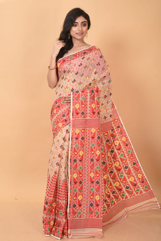 Woven Design Jamdani Saree - Rebistore