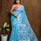 Woven Design Jamdani Saree Color Aqua blue - Rebistore