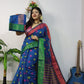 Woven Design Soft Dhakai Jamdani saree Color blue - Rebistore