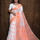 Woven Design Soft Dhakai Jamdani saree Color White - Rebistore