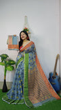 Woven Design Soft Dhakai Jamdani Saree Cotton Silk - Rebistore