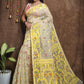 WOVEN DESIGND DHAKAI JAMDANI SAREE COLOR BEIGE - Rebistore