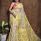 WOVEN DESIGND DHAKAI JAMDANI SAREE COLOR BEIGE - Rebistore
