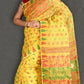 Woven Jamdani Cotton Silk Saree Color Yellow - Rebistore
