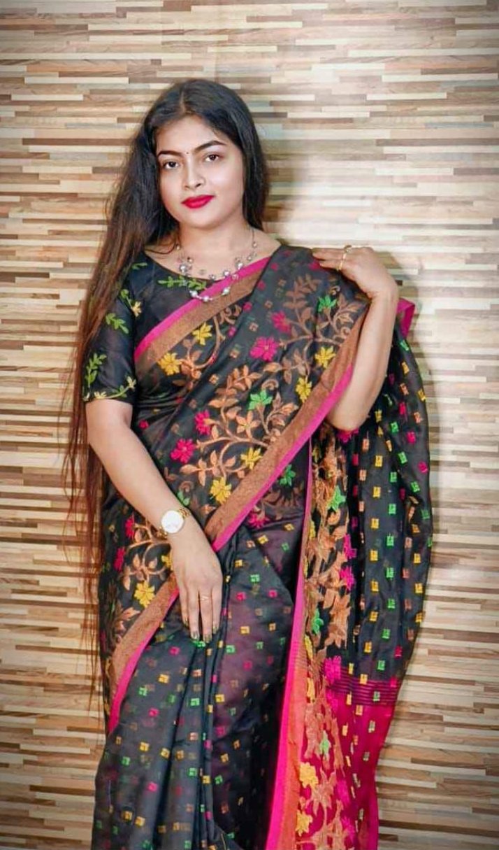 COTTON SILK BEST QULITY ALL BODY WORK HANDLOOM SAREE - Rebistore