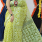 Women's Soft Dhakai Jamdani Saree Color Lemon yellow - Rebistore