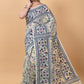 WOVEN DESIGND SOFT DHAKAI JAMDANI SAREE COLOR BEIGE - Rebistore