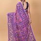 WOVEN DESIGND SOFT DHAKAI JAMDANI SAREE COLOR PINK - Rebistore