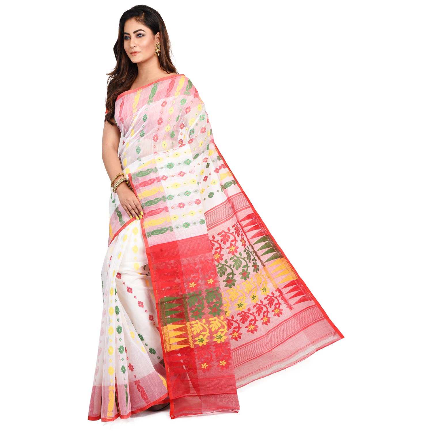 Woven Jamdani Saree - Rebistore