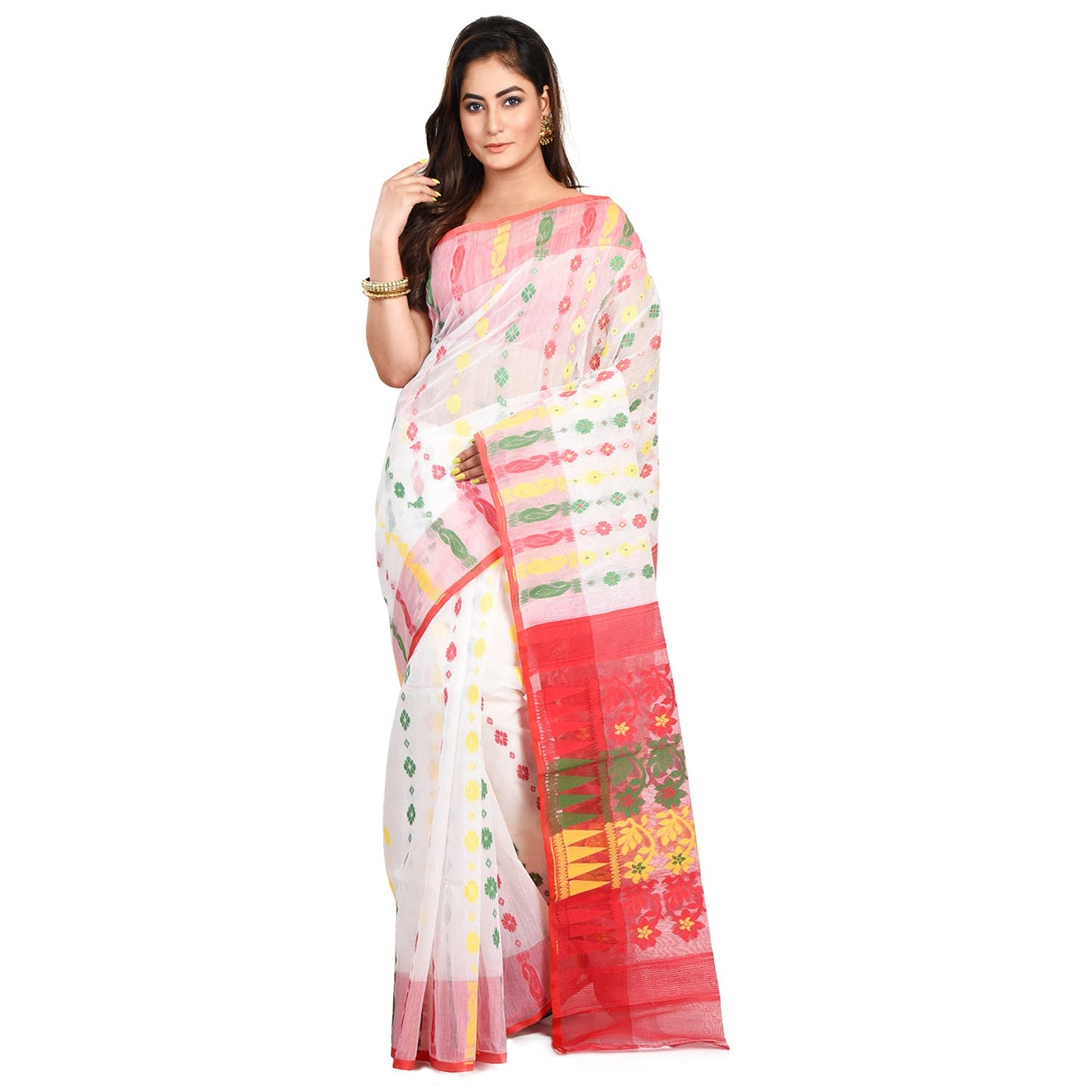 Woven Jamdani Saree - Rebistore