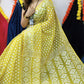 Woven Soft Dhakai Jamdani Saree Cotton Silk Color Lemon yellow - Rebistore