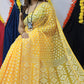 Woven Soft Dhakai Jamdani Saree Cotton Silk Color Yellow - Rebistore
